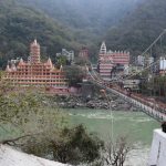 Rishikesh híres függőhídja, a Lakshman Jhula